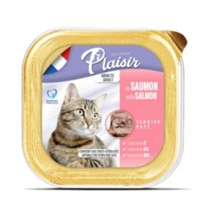 Barquettes chat adult au saumon 100gr