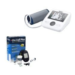 Bm 27 tensiomètre au Bras + Coffret glucomètre On Call Plus