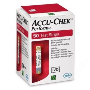 Lot 50 bandelettes accu chek performa