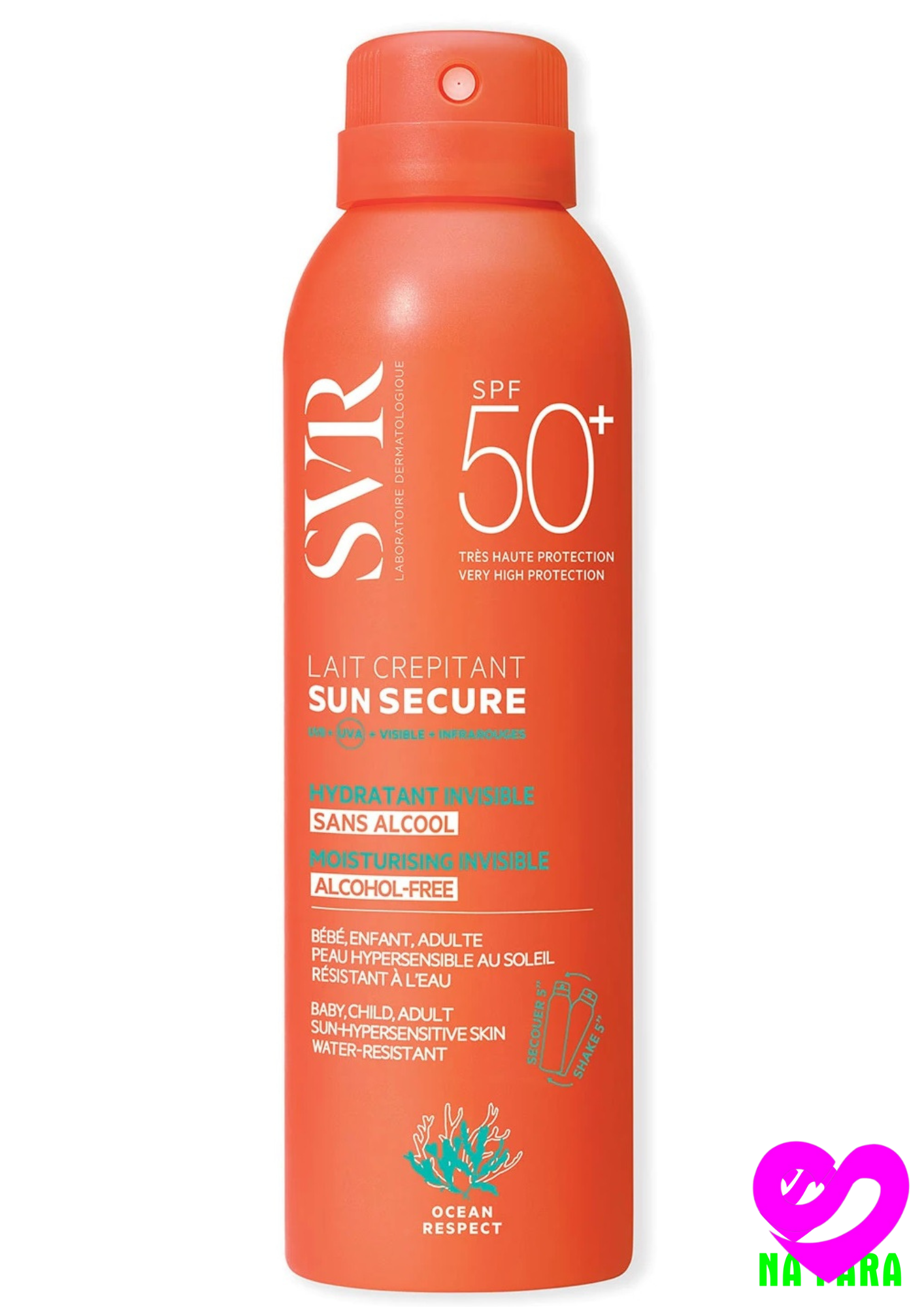 Svr Sun Secure Lait Crepitant SPF50+ 200ML