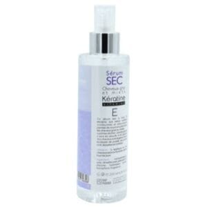 Sérum sec cheveux gras et mixte kératine vitamine E